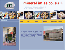 Tablet Screenshot of mineralimesco.it